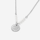 Monogrammed Pearl Necklace | Silver