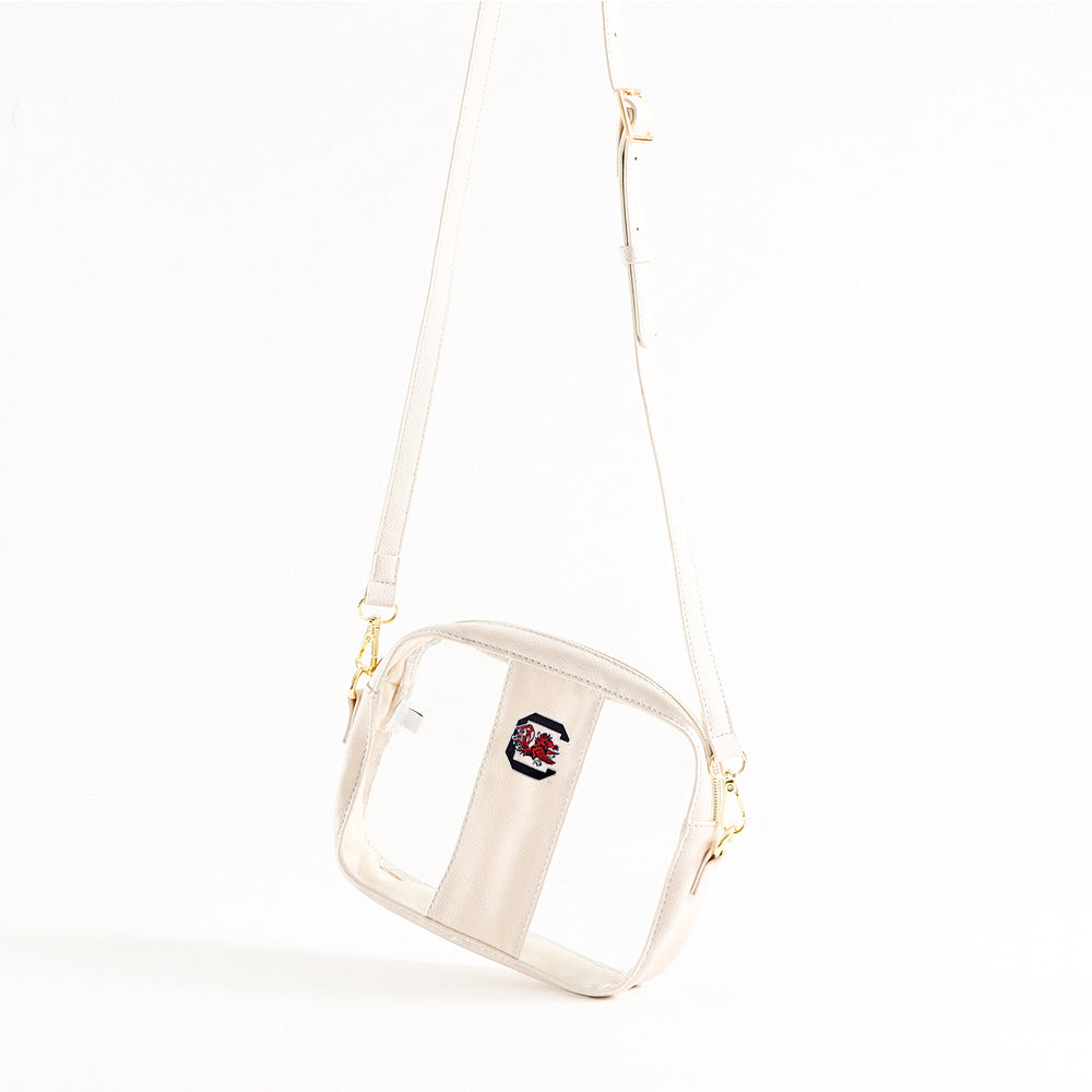 south carolina gamecocks clear stadium crossbody bag