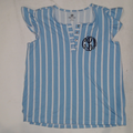 BLOOPER CLOTHING: Monogrammed Ruffle Pajama Top