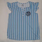 BLOOPER CLOTHING: Monogrammed Ruffle Pajama Top