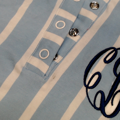 BLOOPER CLOTHING: Monogrammed Ruffle Pajama Top