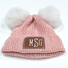 BLOOPER KIDS: Monogrammed Kids Pom Pom Beanie