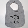 BLOOPER KIDS: Monogrammed Baby Bib
