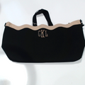 BLOOPER BAG: Monogrammed Wavy Top Weekender