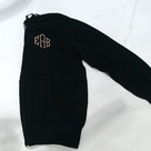 BLOOPER CLOTHING: Monogrammed Knit Sweater Jacket