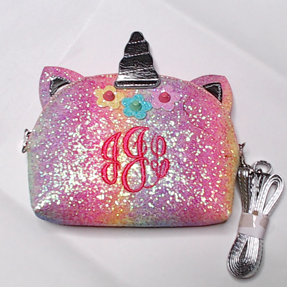 BLOOPER KIDS: Monogrammed Kids Unicorn Crossbody