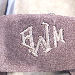 BLOOPER SHOES: Monogrammed Double Strap Sandals