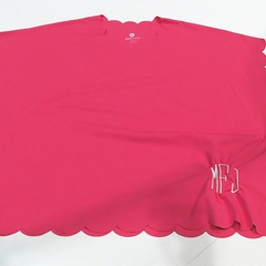 BLOOPER KIDS: Monogrammed Girls Scalloped Cover Up