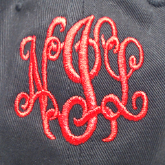 BLOOPER ACCESSORY: Monogrammed Baseball Hat