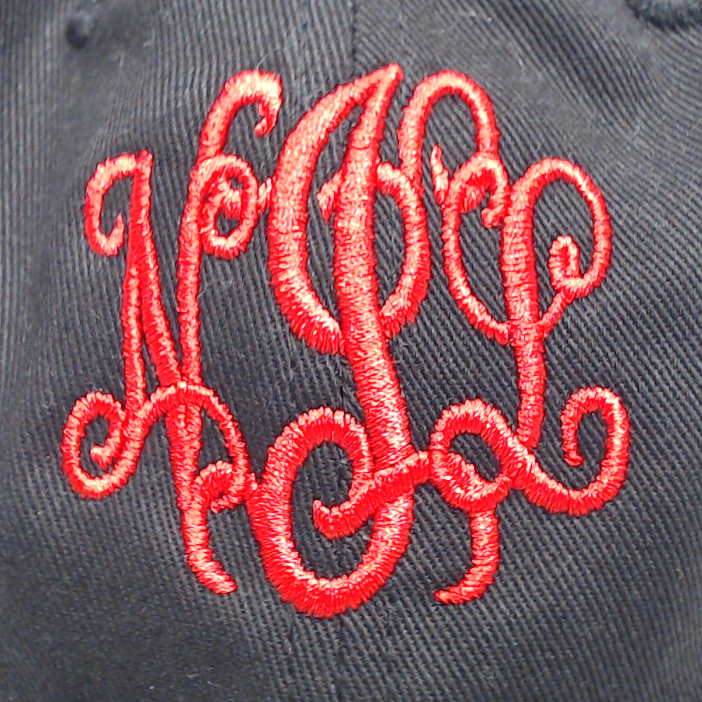 BLOOPER ACCESSORY: Monogrammed Baseball Hat