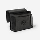 Monogrammed Bedside Caddy | Heathered Gray