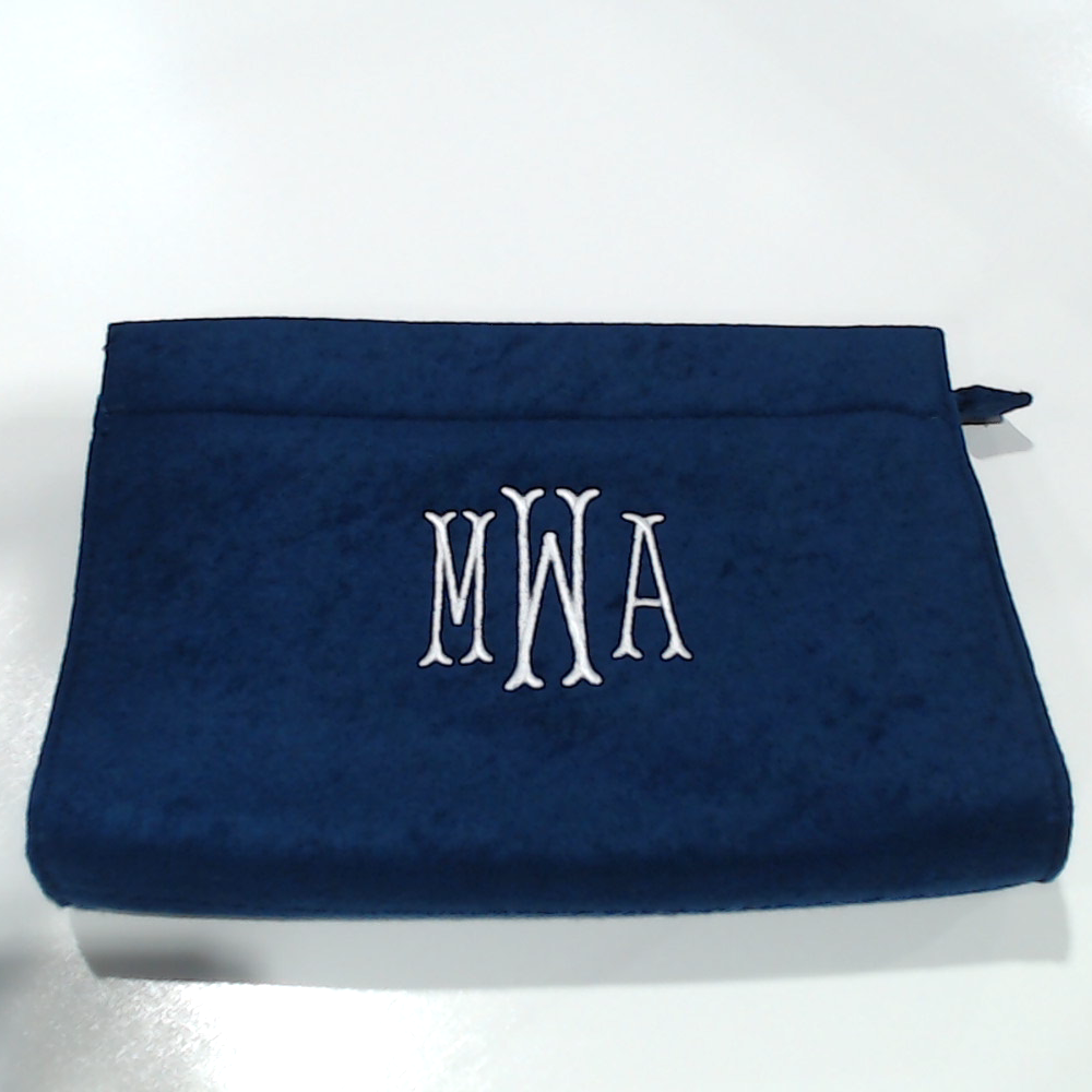 BLOOPER BAG: Monogrammed Terry Toiletry Bag