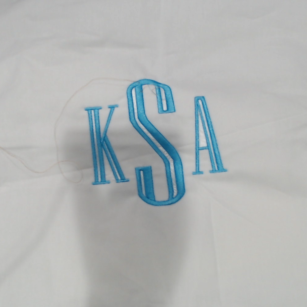 BLOOPER ACCESSORY: Monogrammed Pillow Sham