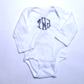 BLOOPER KIDS: Monogrammed Baby Long Sleeve Bodysuit