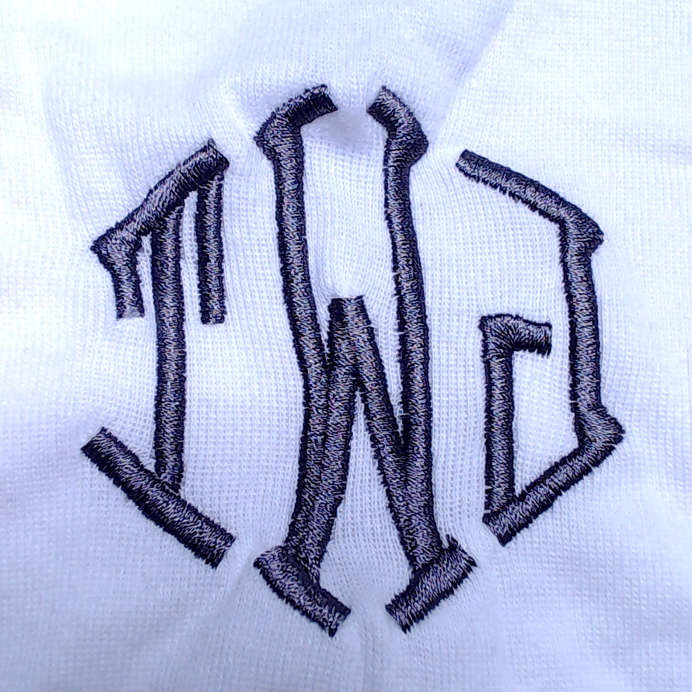 BLOOPER KIDS: Monogrammed Baby Long Sleeve Bodysuit