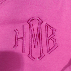 BLOOPER CLOTHING: Monogrammed Open Back Sweatshirt