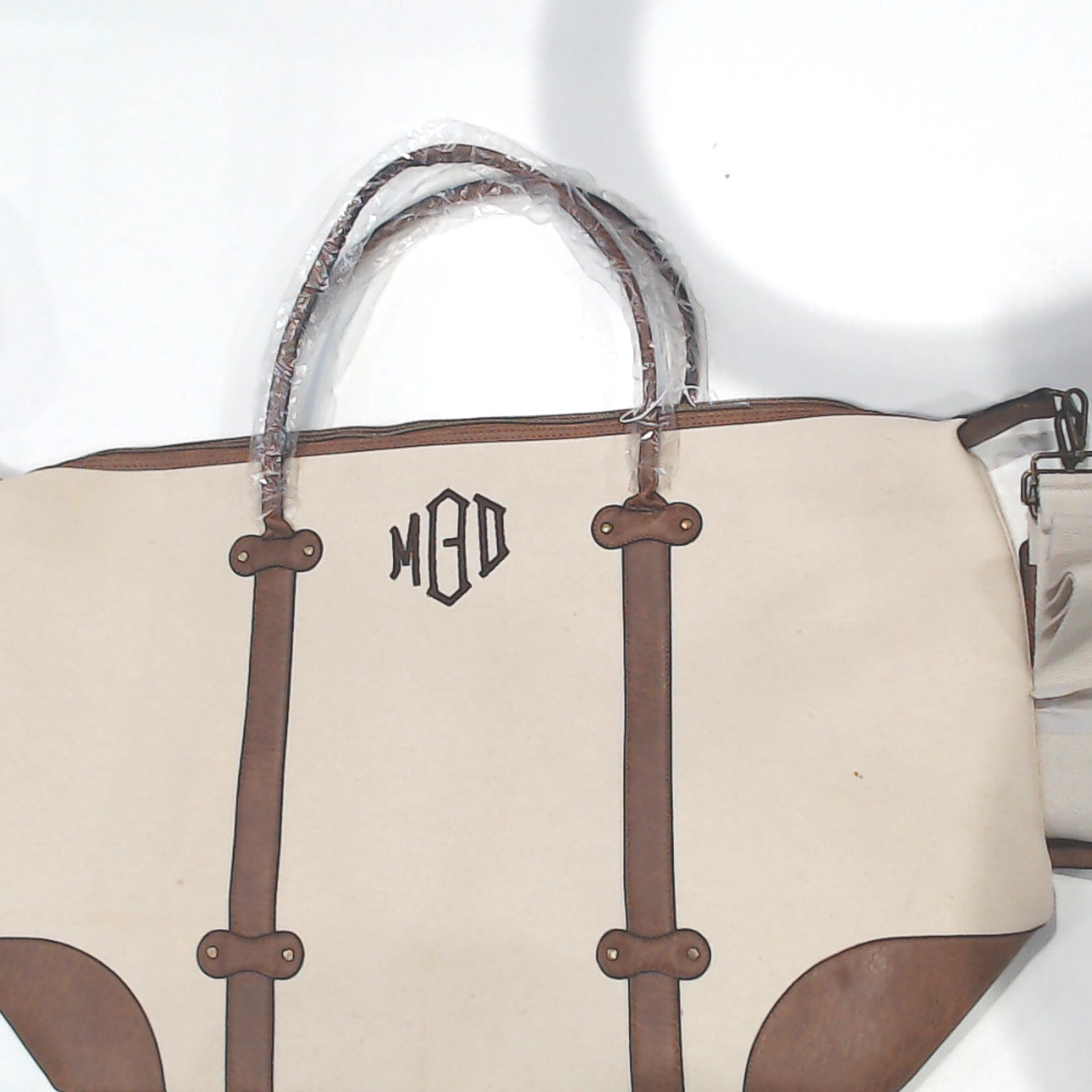 BLOOPER BAG: Monogrammed Vintage Weekender