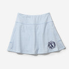 Monogrammed Skort | Navy Seersucker