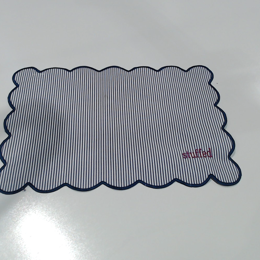 BLOOPER ACCESSORY: Monogrammed Scalloped Placemat