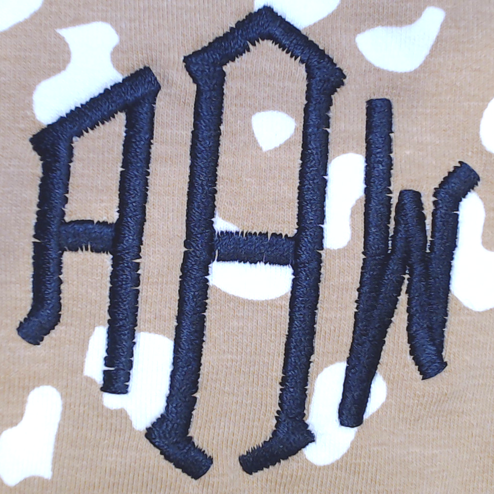 BLOOPER KIDS: Monogrammed Kids Striped Sleeve Dress