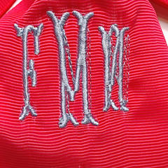 BLOOPER KIDS: Monogrammed Girls Hair Bow