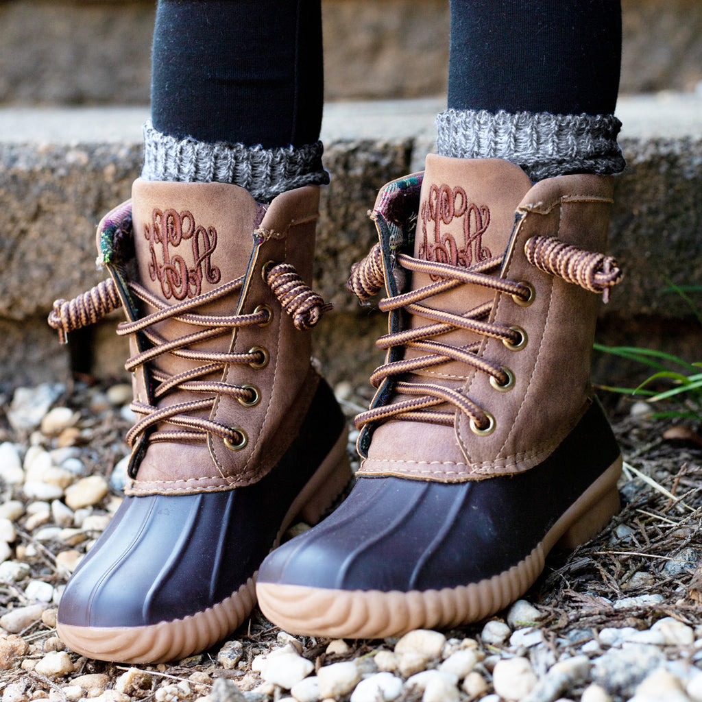 charcoal kids duck boot socks