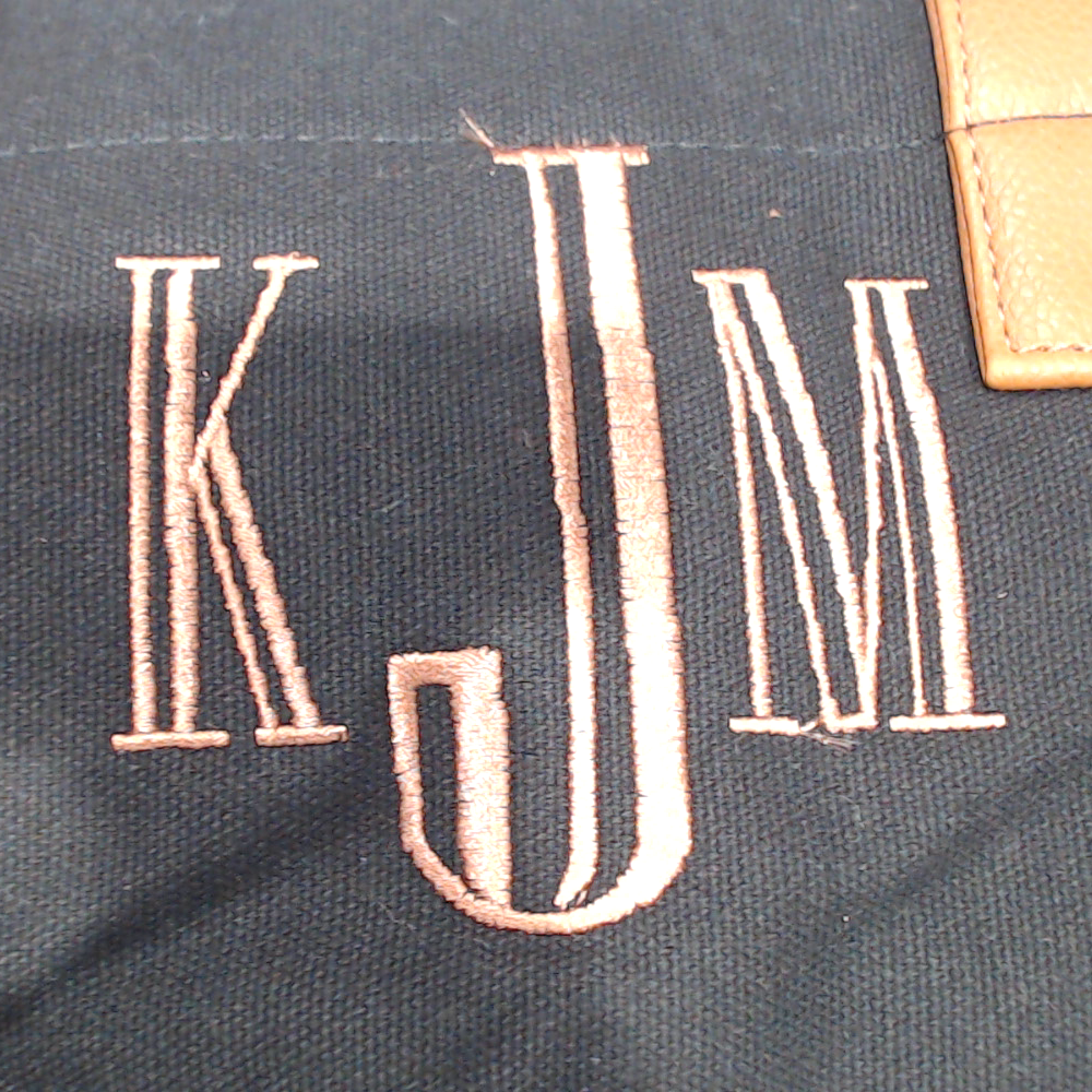 BLOOPER BAG: Monogrammed Upscale Weekender