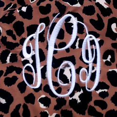 BLOOPER SWIM: Monogrammed High Neck Bikini Top