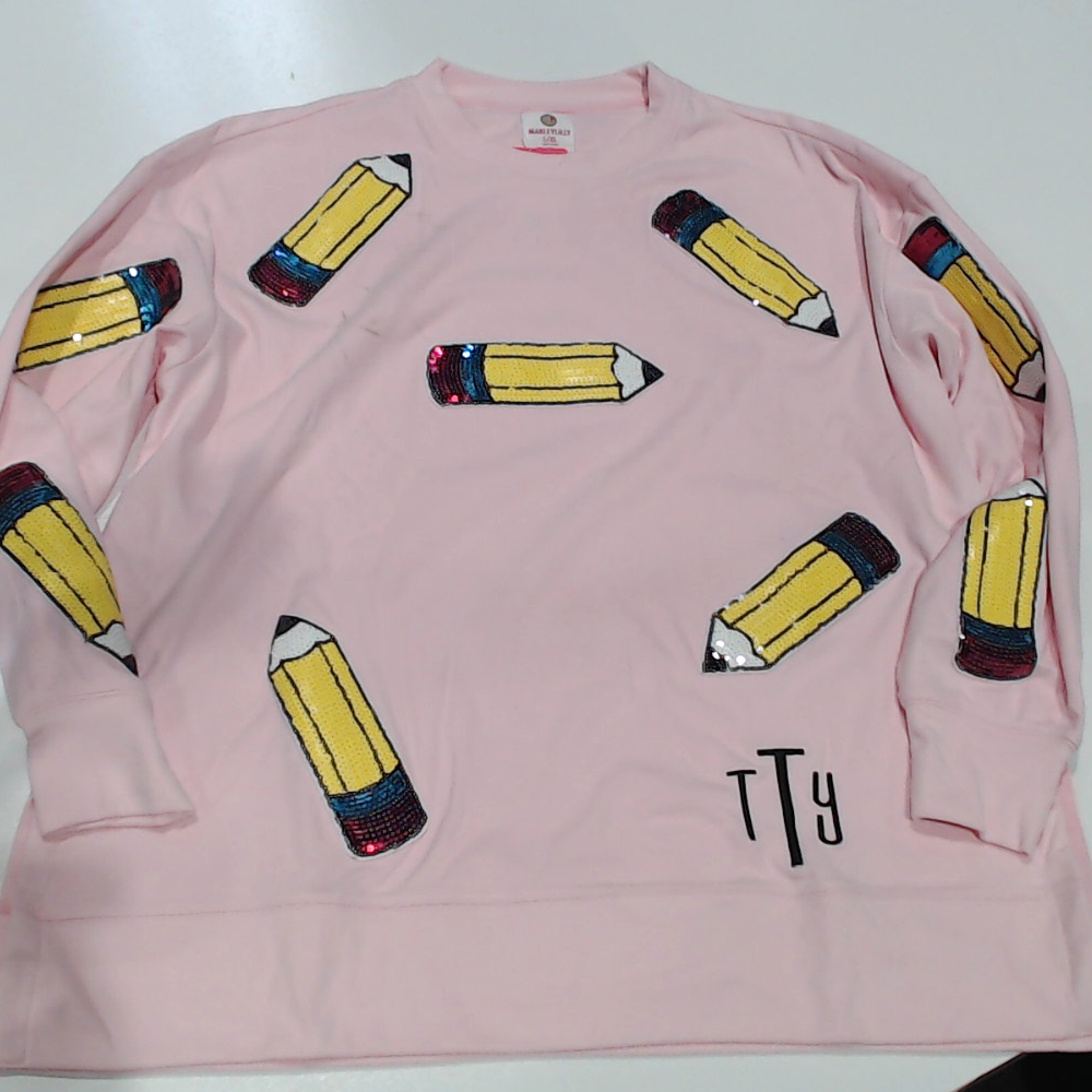 BLOOPER CLOTHING: Monogrammed Sequin Teacher Sweatshirt