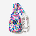 Personalized Sling Backpack in Watercolor Cheetah