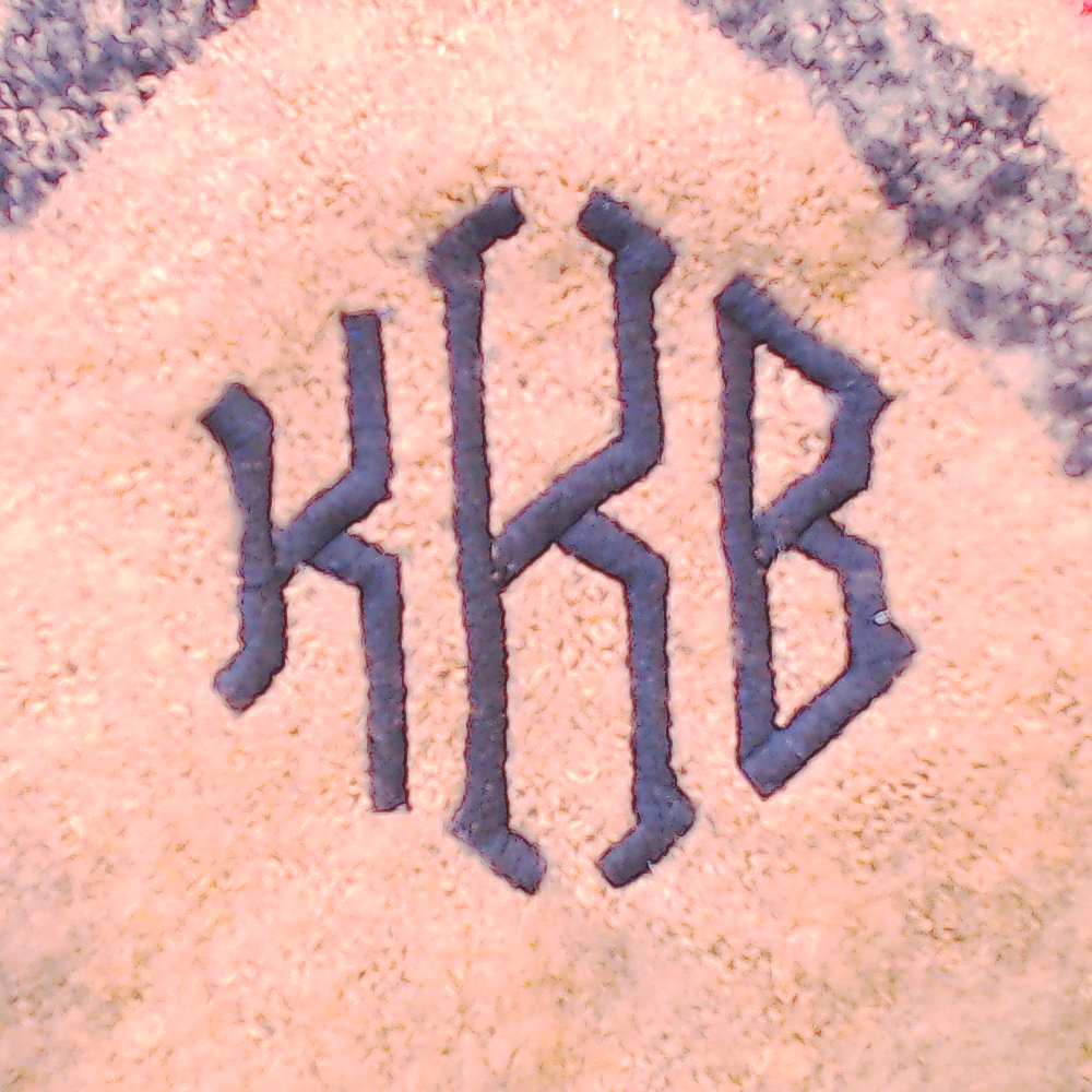 BLOOPER CLOTHING: Monogrammed Plaid Cowl Neck Poncho