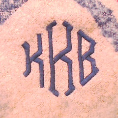 BLOOPER CLOTHING: Monogrammed Plaid Cowl Neck Poncho