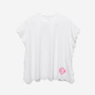 Monogrammed Girls Scalloped Cover Up | White