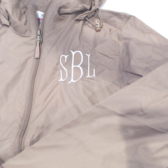 BLOOPER CLOTHING: Monogrammed Lightweight Rain Jacket