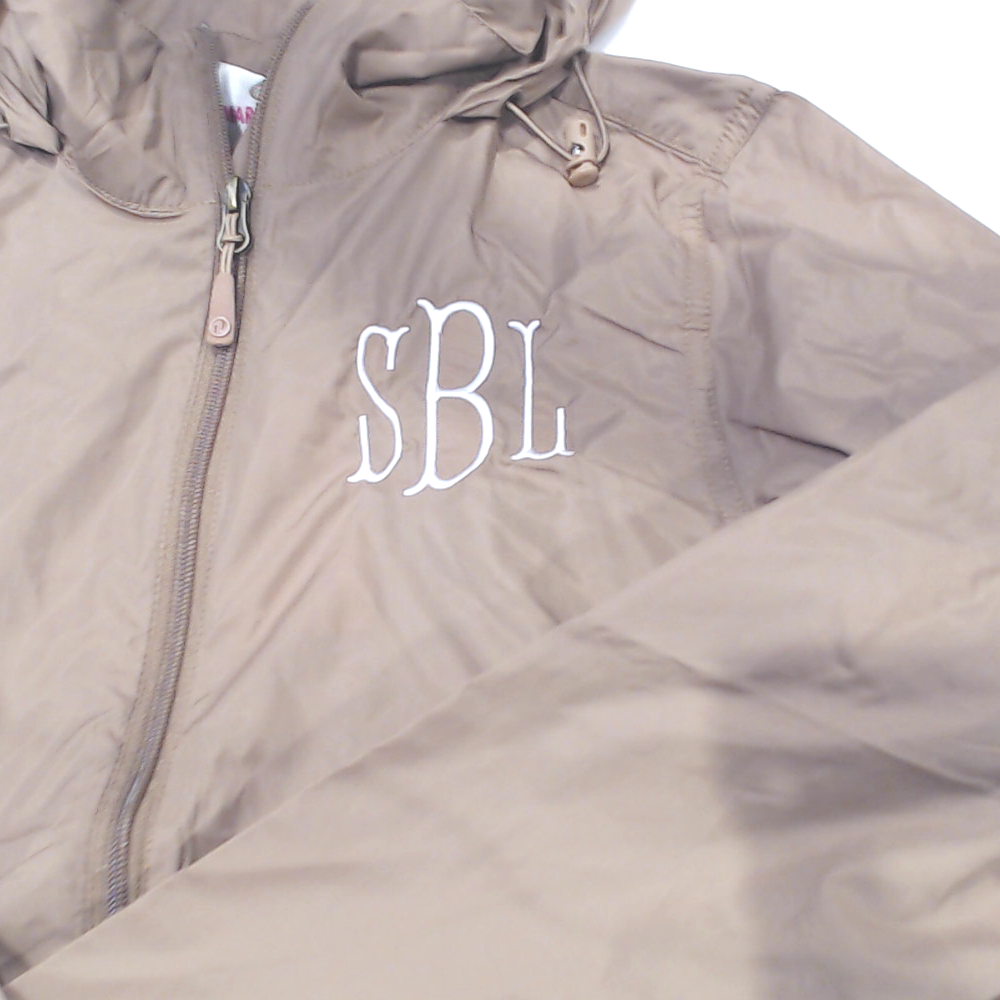BLOOPER CLOTHING: Monogrammed Lightweight Rain Jacket
