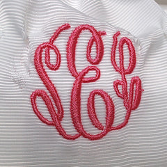 BLOOPER KIDS: Monogrammed Girls Hair Bow