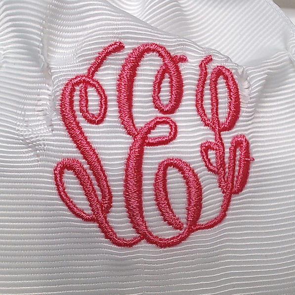 BLOOPER KIDS: Monogrammed Girls Hair Bow