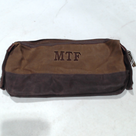 BLOOPER BAG: Personalized Waxed Canvas Dopp Kit