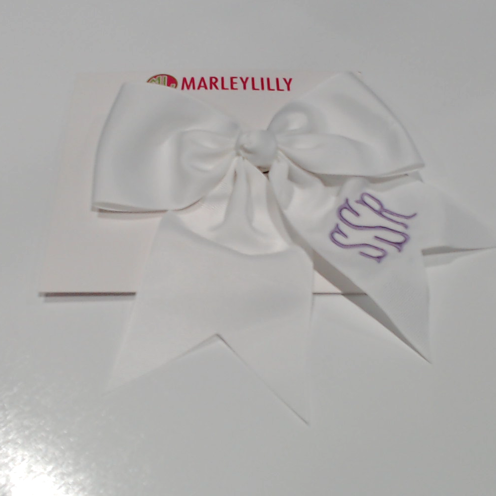 BLOOPER KIDS: Monogrammed Girls Hair Bow