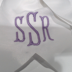BLOOPER KIDS: Monogrammed Girls Hair Bow