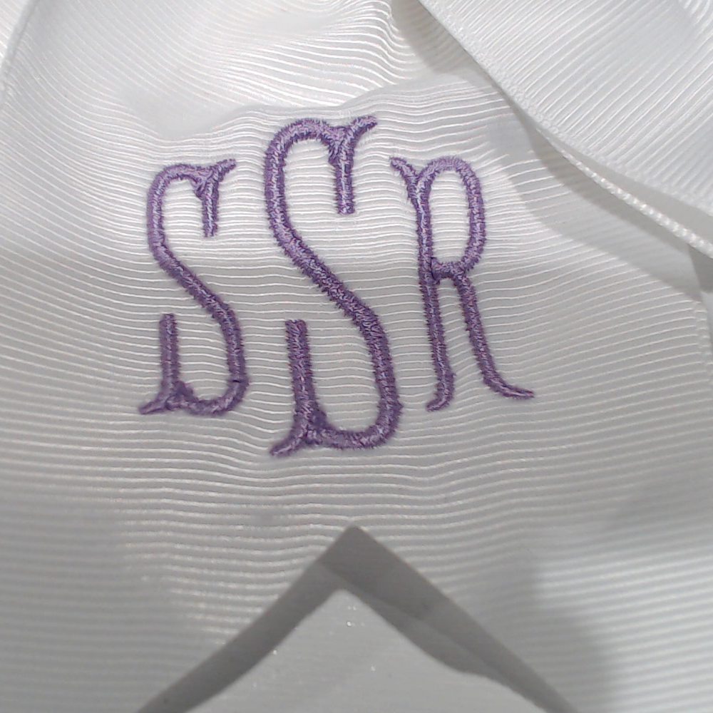 BLOOPER KIDS: Monogrammed Girls Hair Bow