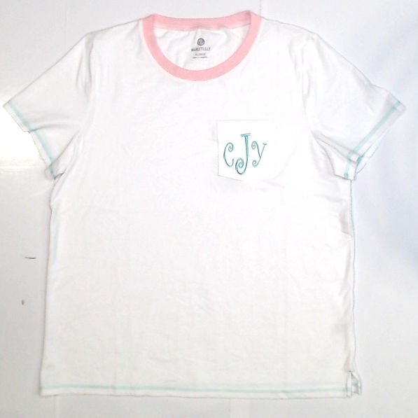 BLOOPER CLOTHING: Monogrammed Ringer Tee