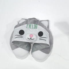 BLOOPER KIDS ACESSORY: Monogrammed Kids Hooded Travel Neck Pillow