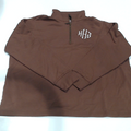 BLOOPER CLOTHING: Monogrammed Collared Half Zip Pullover