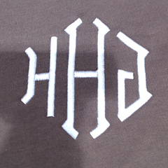 BLOOPER CLOTHING: Monogrammed Collared Half Zip Pullover