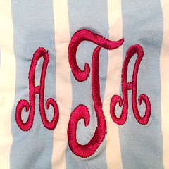 BLOOPER CLOTHING: Monogrammed Ruffle Top