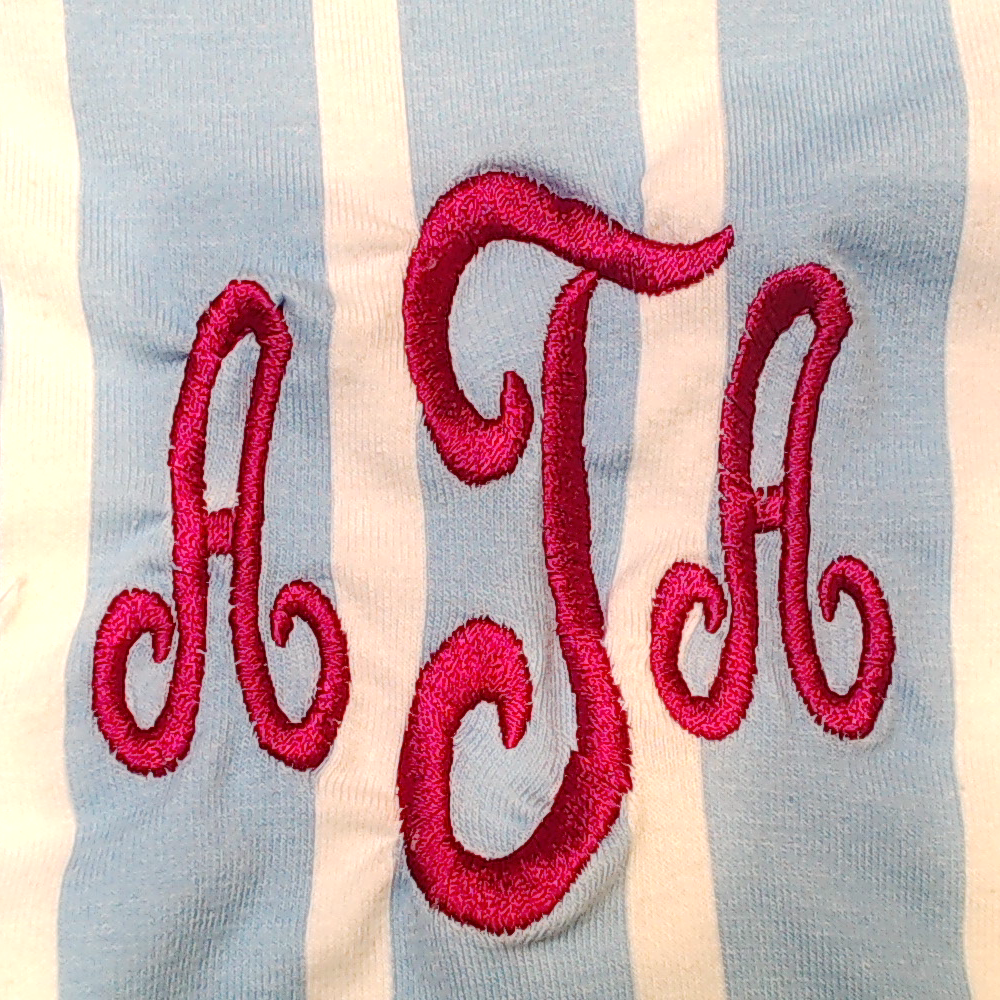 BLOOPER CLOTHING: Monogrammed Ruffle Top