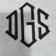 BLOOPER ACCESSORY: Monogrammed Linen Pillow Case