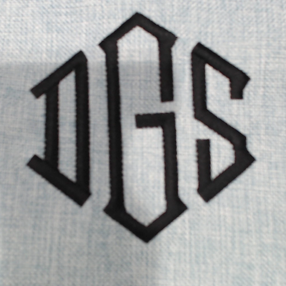 BLOOPER ACCESSORY: Monogrammed Linen Pillow Case