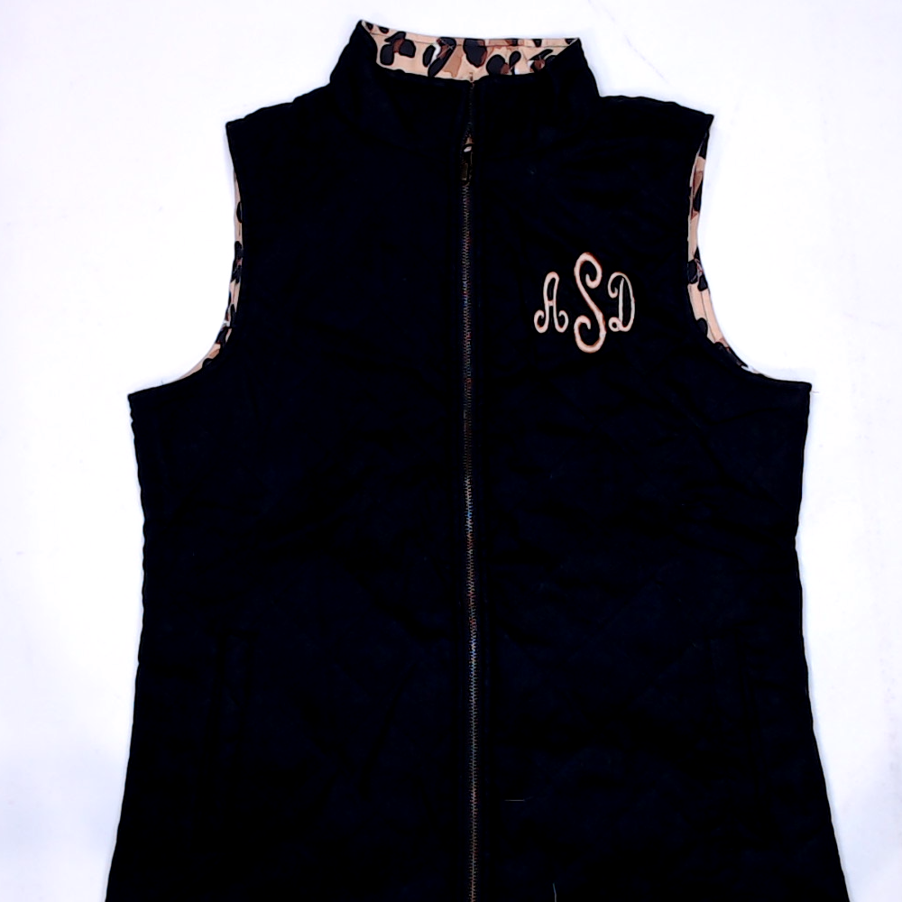 BLOOPER CLOTHING: Monogrammed Reversible Vest